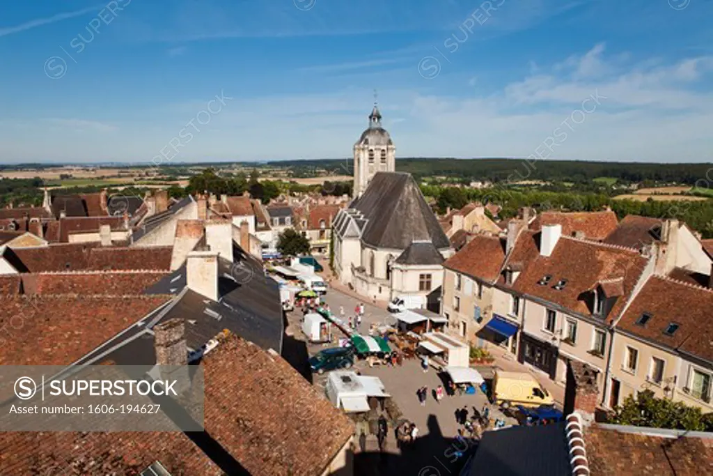 France, Normandy, Orne, Country Of Perche, Bellême, Church St Sauveur De Bellême