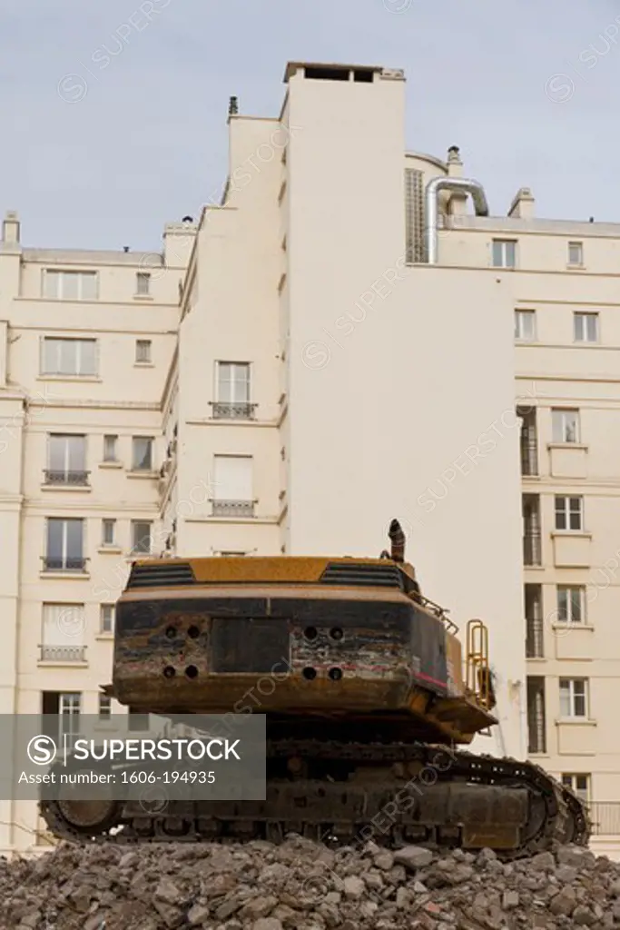 France, Paris, Demolition Area