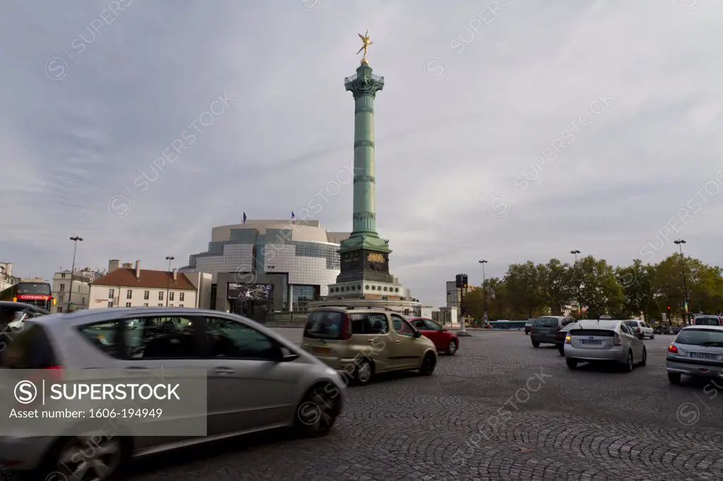 France, Paris, Place De La Bastille