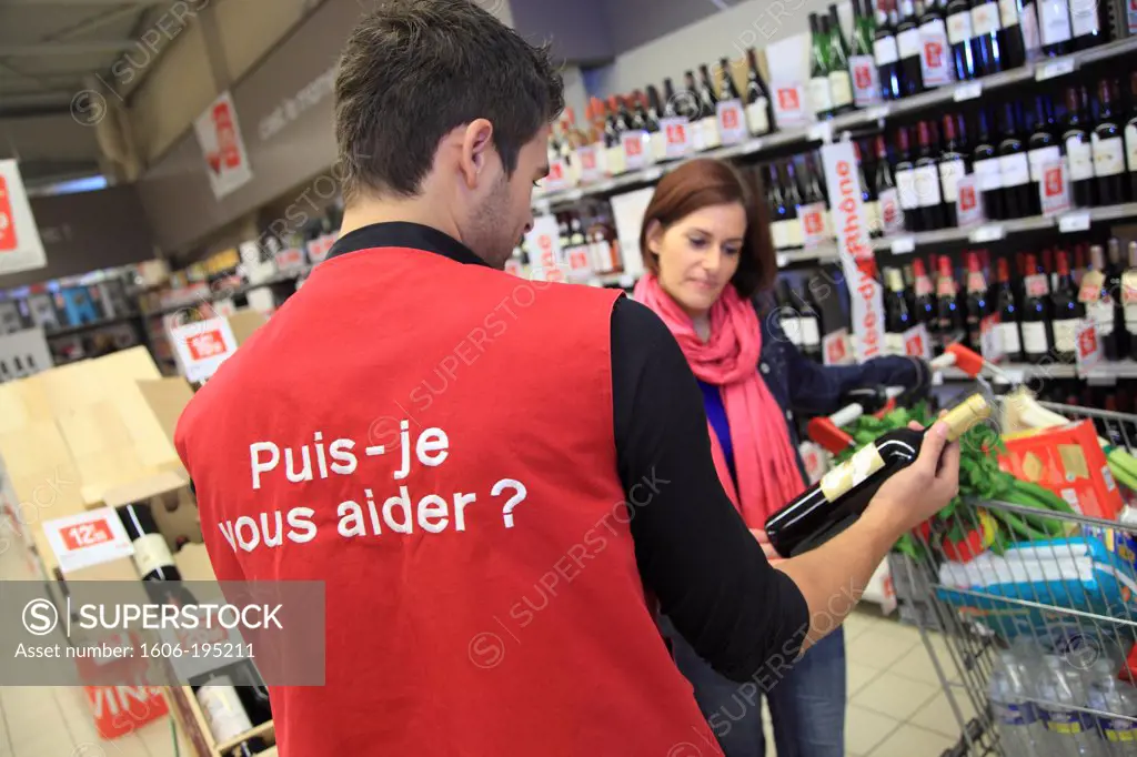 France, Supermarketcustomer.