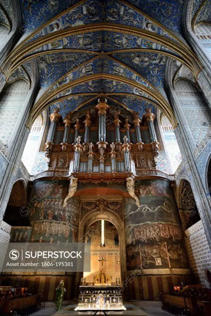 France, Albi, Cathedral Sainte Cecile, The Last Judgement And The Great Organ Case