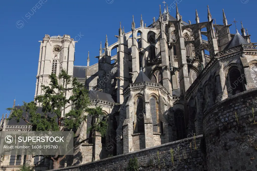 France, Pays De La Loire, Sarthe (72), Le Mans, Saint Julien Cathedral