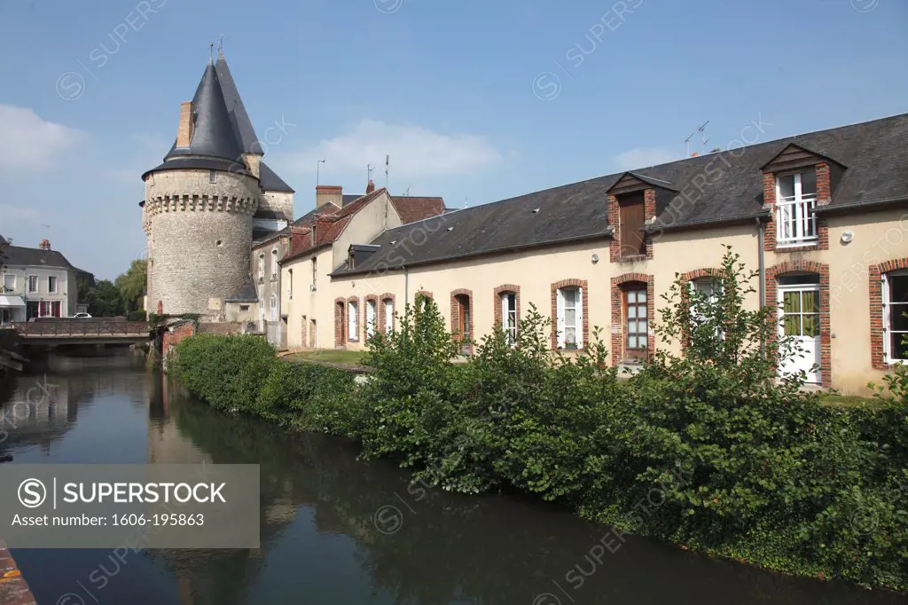 France, Pays De La Loire, Sarthe (72), La Ferte-Bernard, Saint Julien Gate (15Th Century)