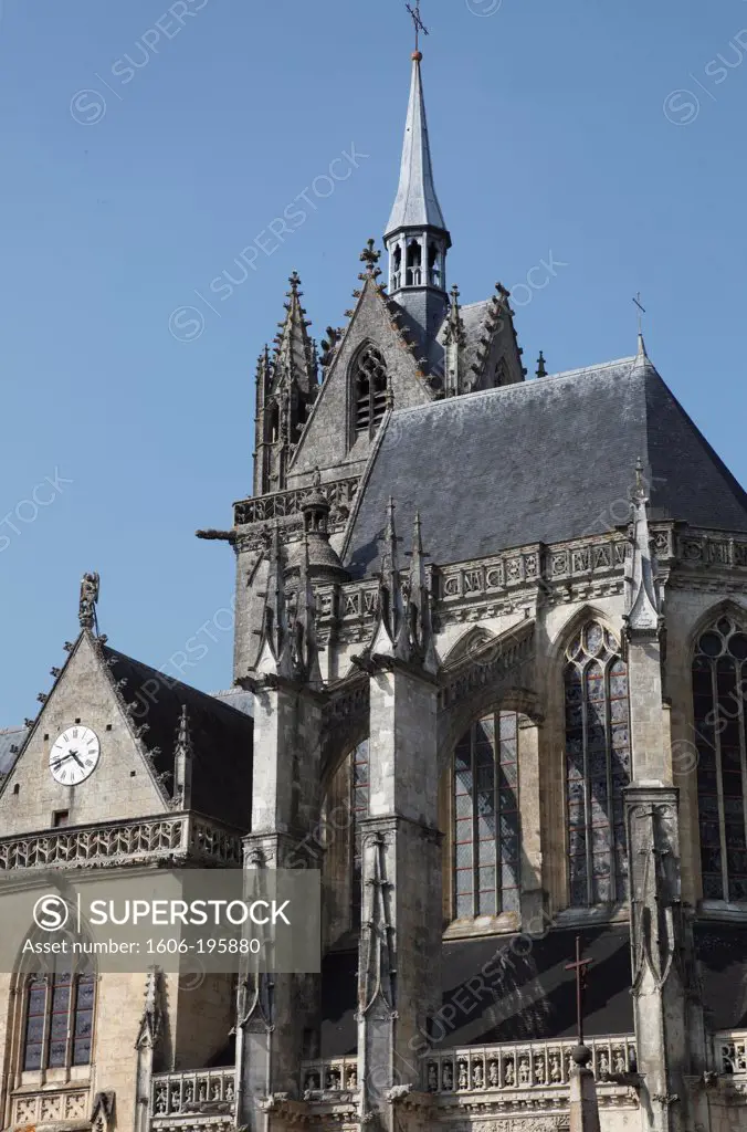 France, Pays De La Loire, Sarthe (72), La Ferte-Bernard, Notre Dame Des Marais Church