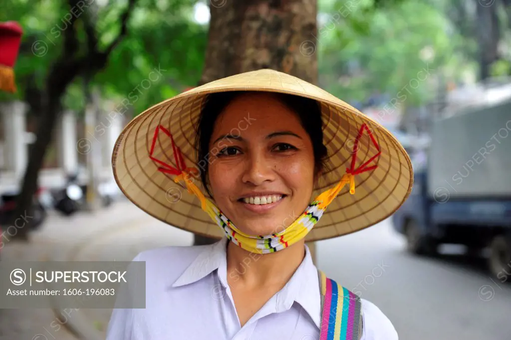 Portrait Of A Smiling Woman, Vietnam, South East Asia, Asia
