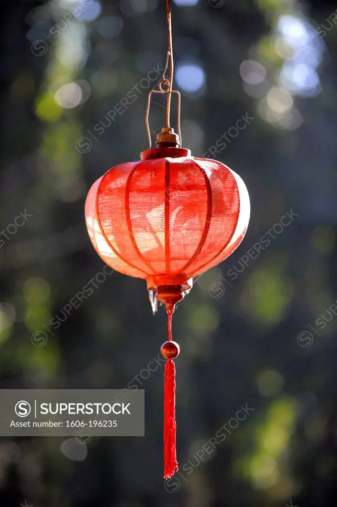 Traditional Silk Hanging Lantern In Hoi An, Central Vietnam, Vietnam, South East Asia, Asia