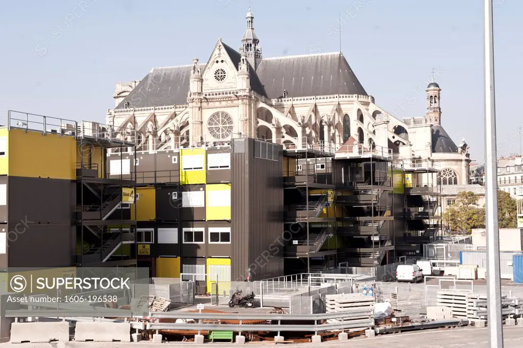 France, Paris, Renovating Site (Forum Des Halles)