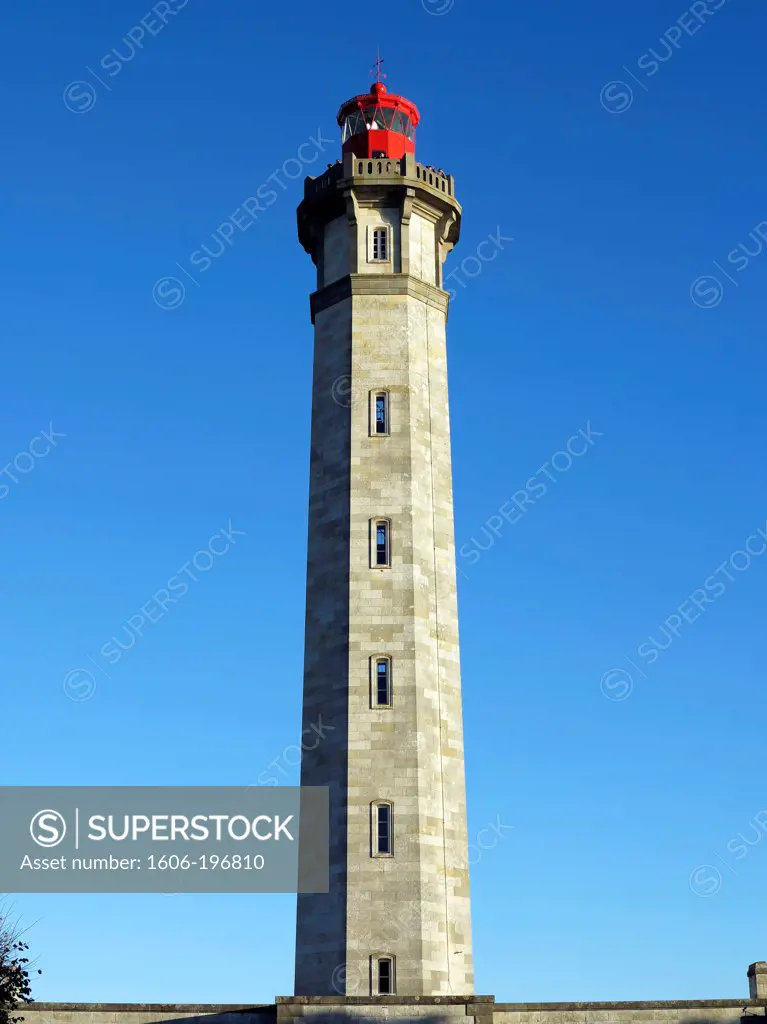 France. Charente Maritime. Re Island. The Whales Lighthouse.