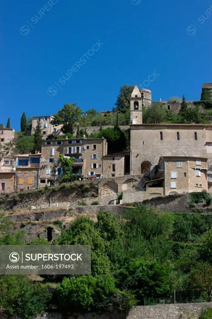 France, Vaucluse 84, The Old Perched Village By Montbrun-Les-Bains