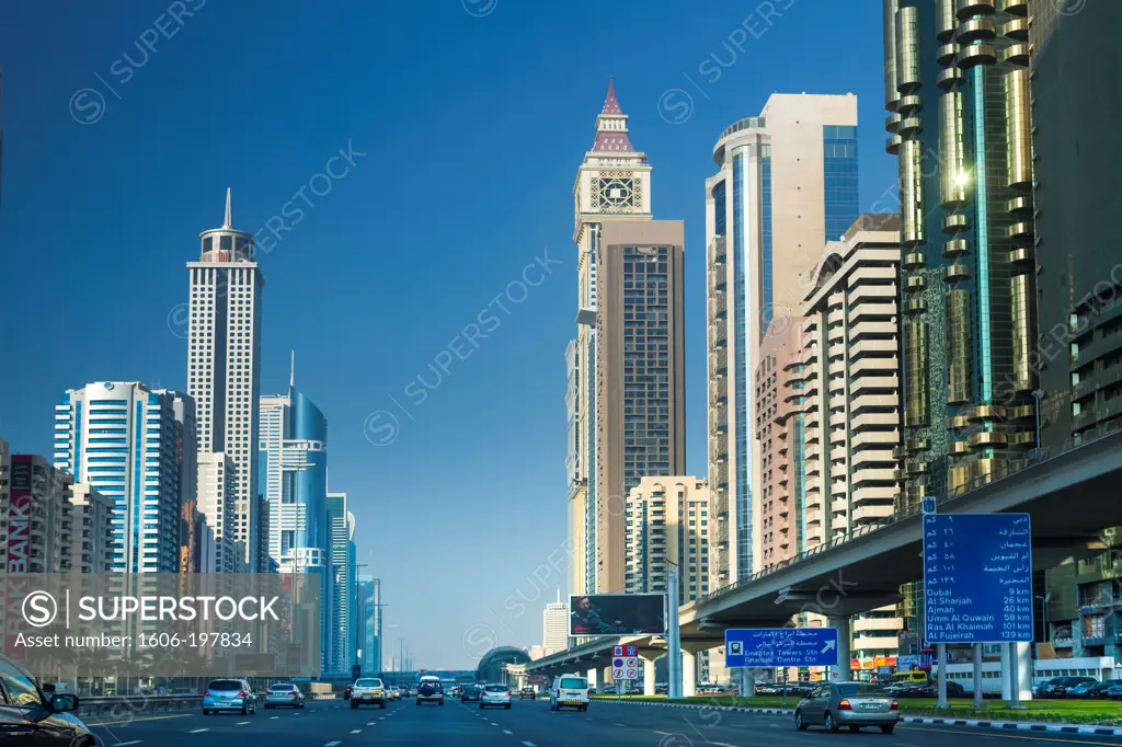 United Arab Emirates (Uae), Dubai City, Sheikh Zayed Avenue
