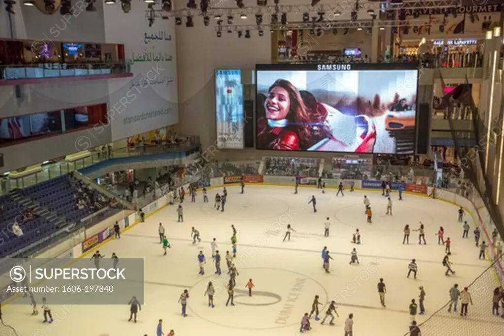United Arab Emirates (Uae), Dubai City, Dubai City Mall, Ice Skating Hall
