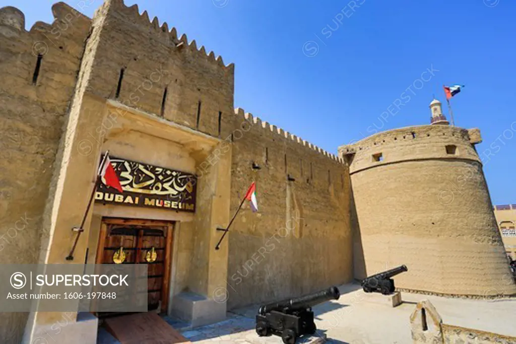 United Arab Emirates (Uae), Dubai City, Old Dubai Fort, Dubai Museum
