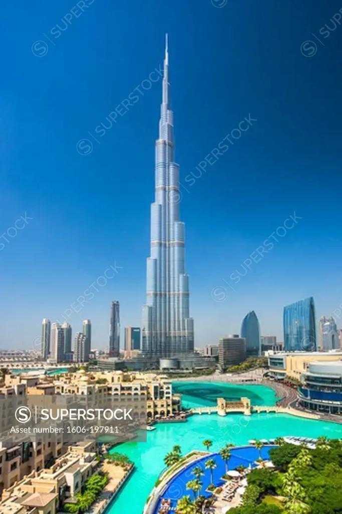 United Arab Emirates (Uae), Dubai City, Down Town Dubai, Burj Khalifa Bldg.
