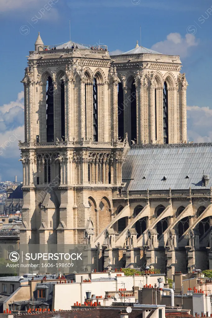 France, Paris, Notre Dame De Paris Cathedral