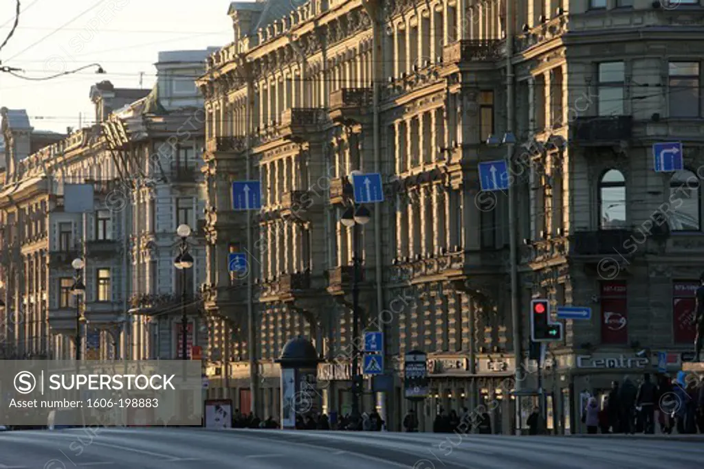Nevsky Prospekt, The Main Avenue Of St Petersburg. Saint Petersburg. Russia.