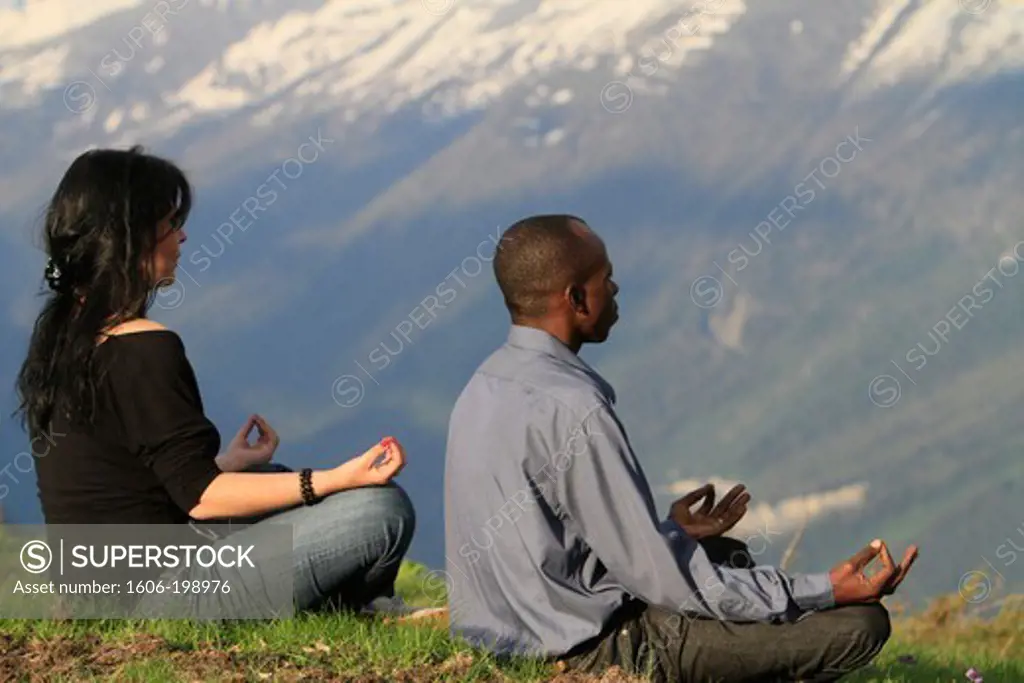 Meditation In The Mountain. France.