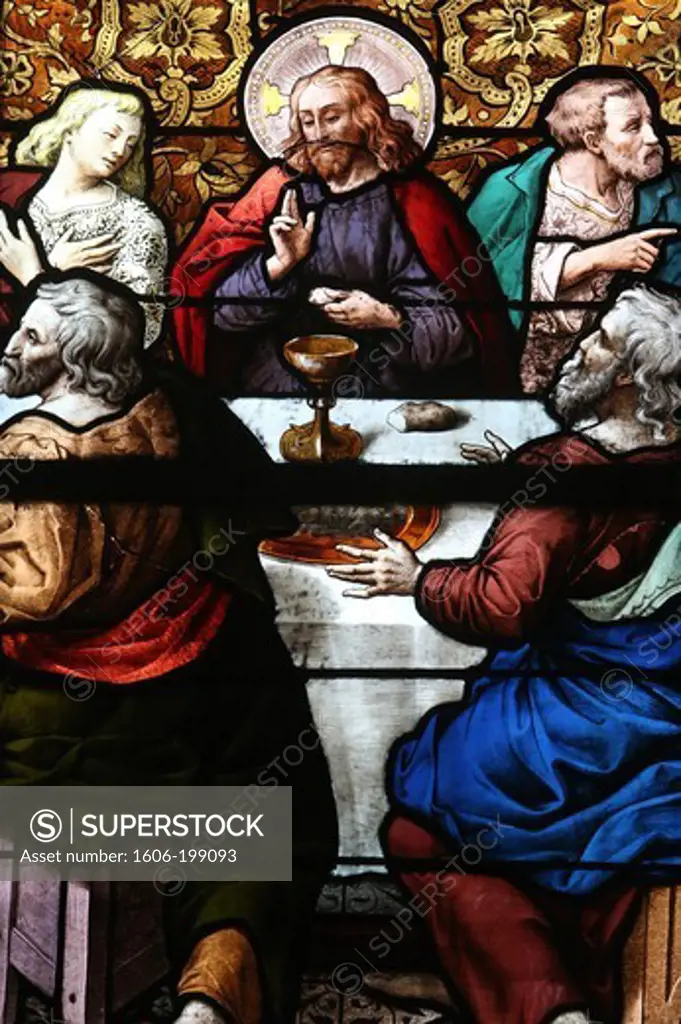 Saint Etienne Du Mont Church. The Last Supper. Paris. France.