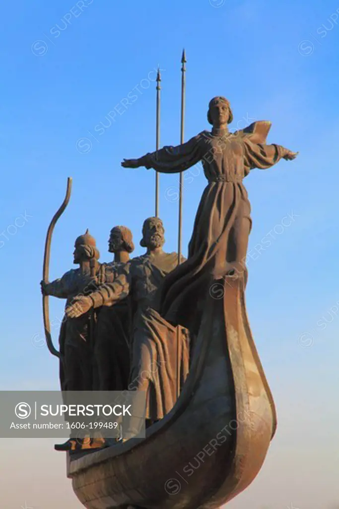 Ukraine,  Kiev, Kyiv, Foundation Of Kiev Monument,