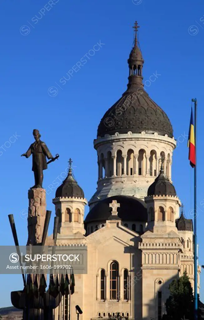 Romania, Cluj-Napoca, Orthodox Cathedral, Avram Iancu Statue,