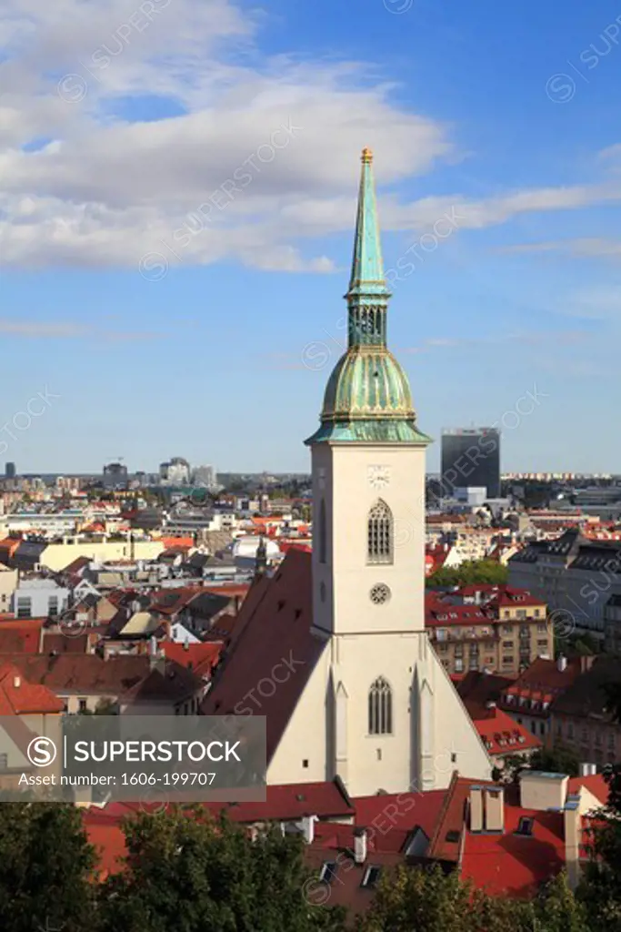 Slovakia, Bratislava, St Martin'S Cathedral, Skyline, General View,
