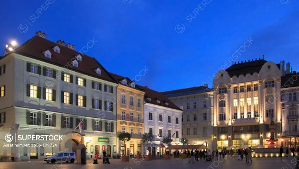Slovakia, Bratislava, Main Square, Hlavne Namestie,