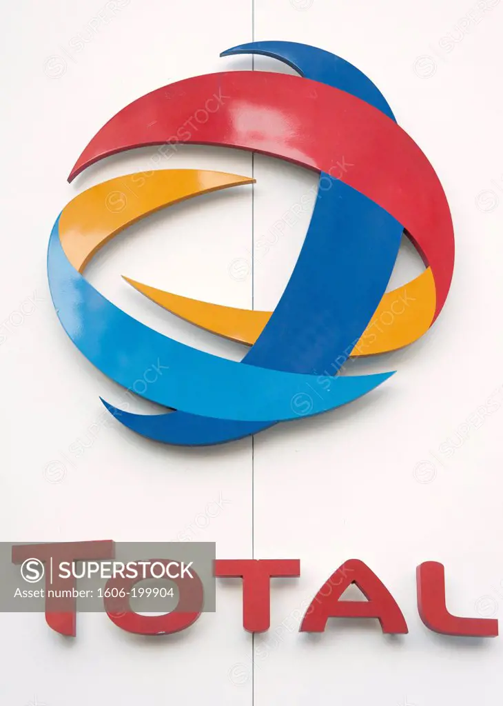 Hauts-De-Seine, District La Defense, The Tower Total - The Logo Of Total
