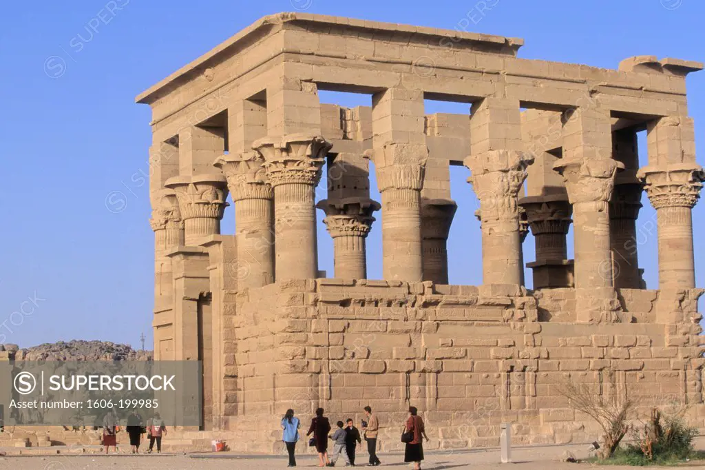 Egypt, Hight Nile Valley, Aswan, Philea Temple, The Kiosk Of Trajan, (Unesco World Heritage)