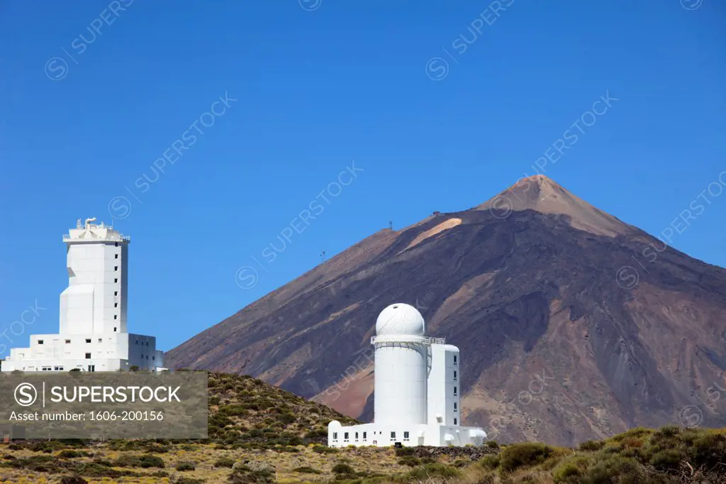 Spain, Canary Islands, Tenerife, Pico Del Teide, Astronomical Observatory,