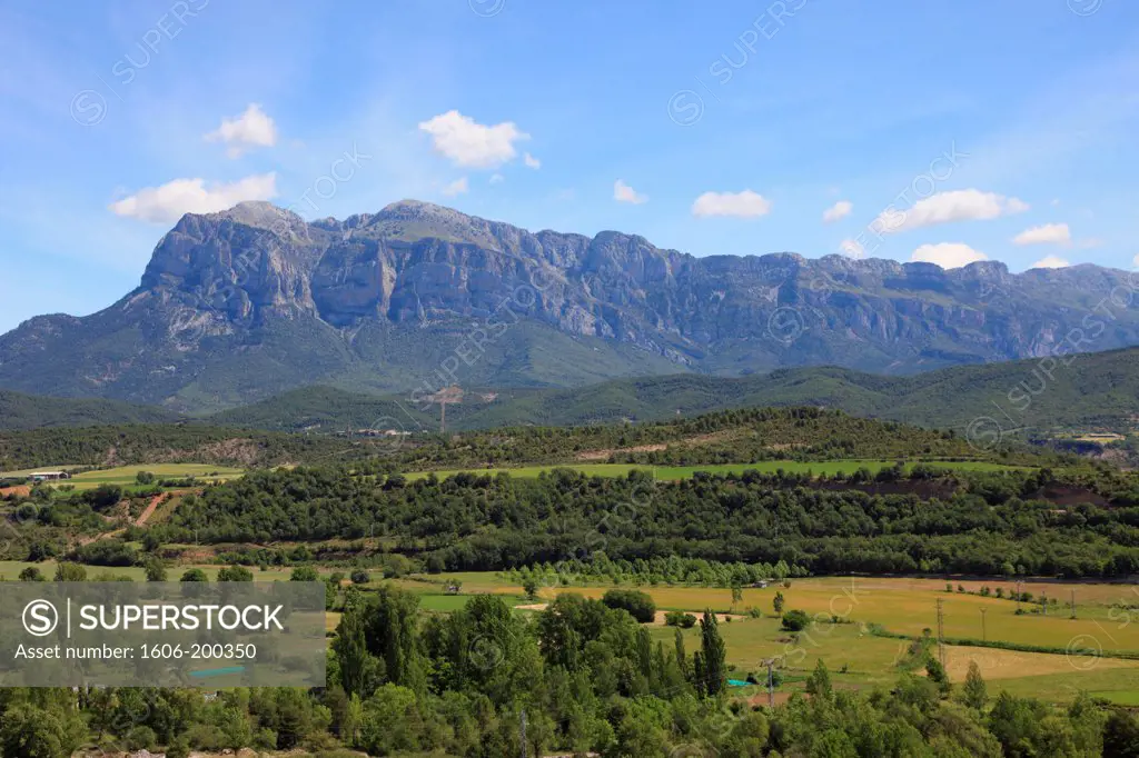 Spain, Aragon, Pyrenees, Ainsa, Landscape,