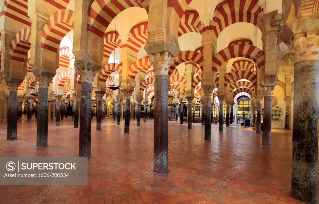 Spain, Andalusia, Cordoba,  Mezquita, Cathedral, Interior,
