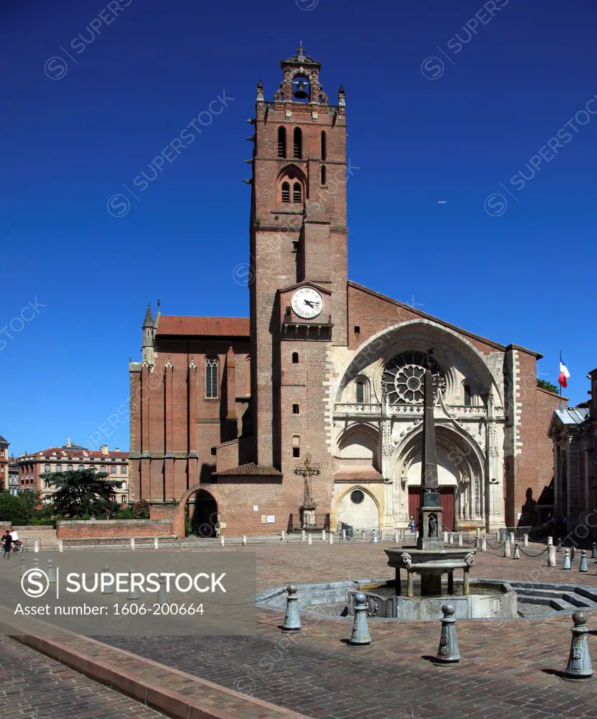 France, Midi-Pyrenees, Toulouse, Cathedrale St-Etienne,