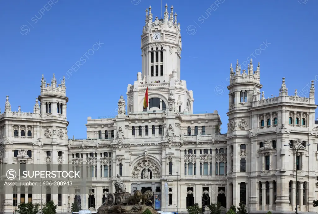 Spain, Madrid, Plaza De Cibeles, Ayuntamiento,  City Hall,