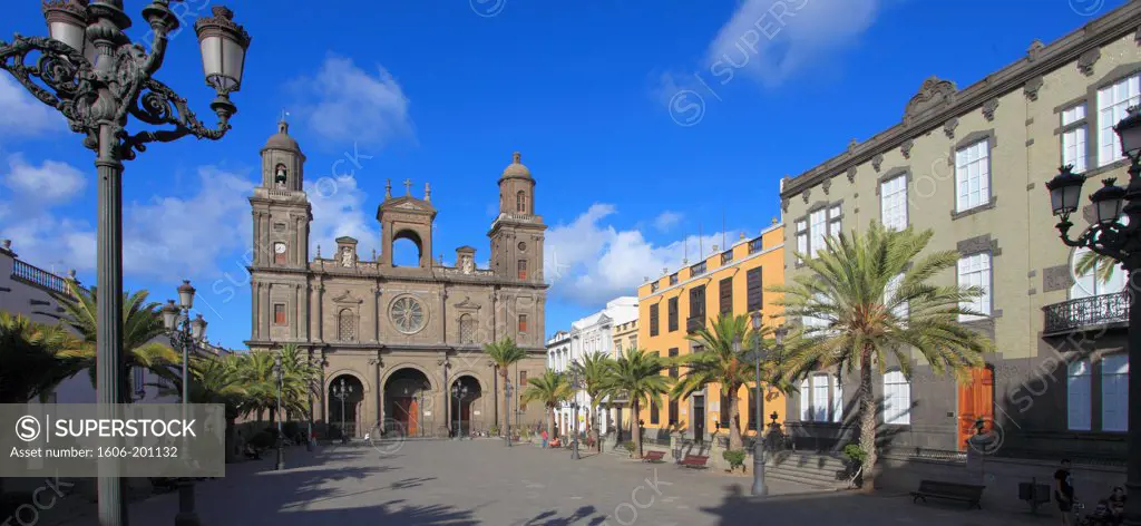 Spain, Canary Islands, Gran Canaria, Las Palmas, Cathedral, Plaza De Santa Ana,