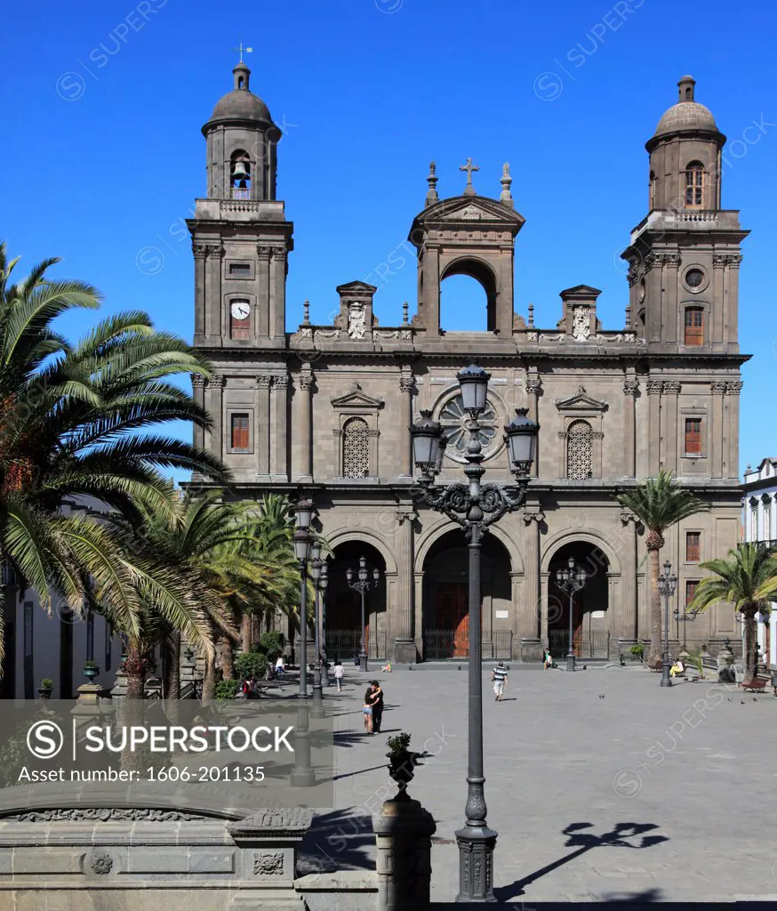Spain, Canary Islands, Gran Canaria, Las Palmas, Cathedral, Plaza De Santa Ana,