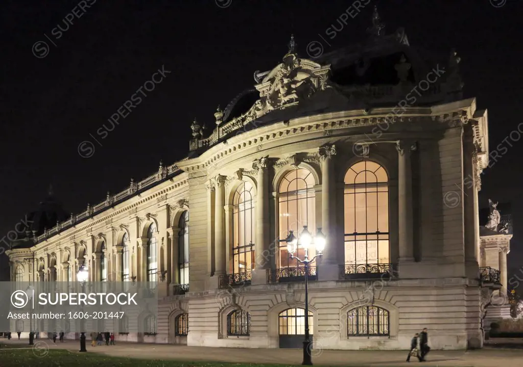 France. Paris, 8Th Arr. The Petit Palais At Night
