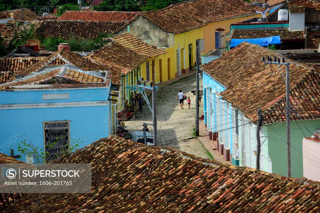 View Of Trinidad Street, One Of Unescos World Heritage Sites Since 1988, Sancti Spiritus Province, Cuba