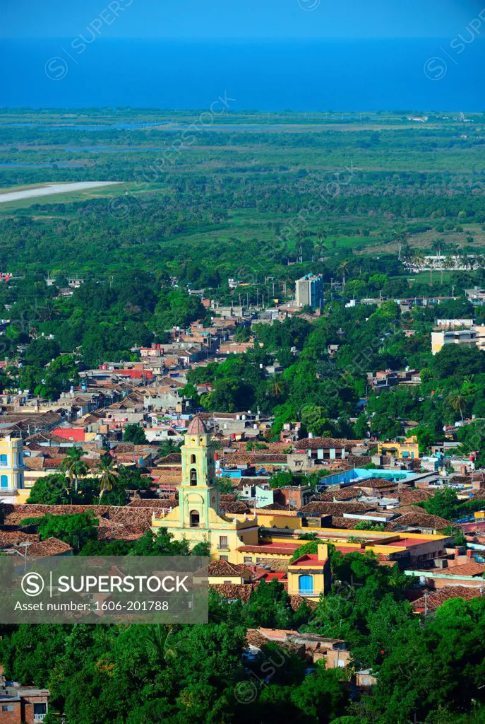 Panoramic View Over The City Of  Trinidad, One Of Unescos World Heritage Sites Since 1988, Sancti Spiritus Province, Cuba