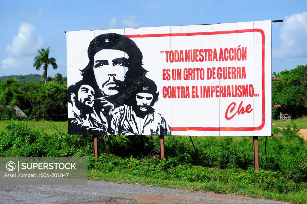 Anti-Imperialism Poster In Vinales Valley, Cuba