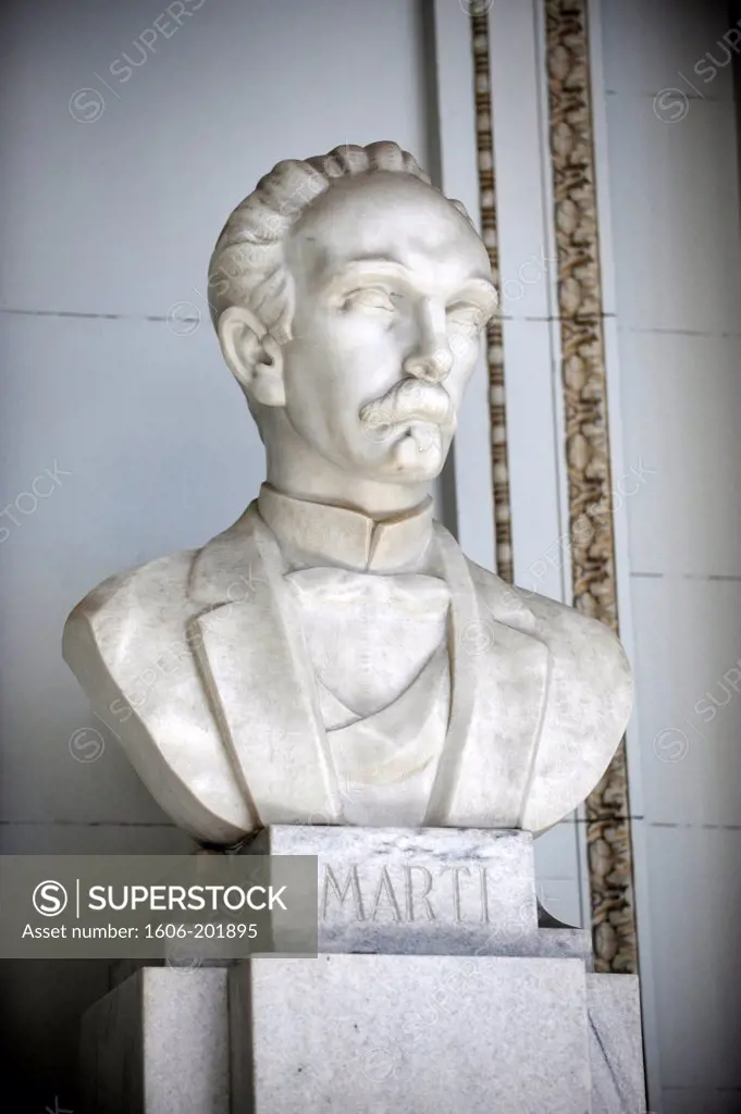 Jose Marti'Sculpture In Revolution Museum In Havana, Cuba