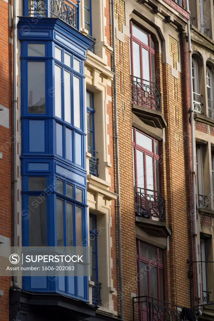 France, Lille, Town, Bow-Window.