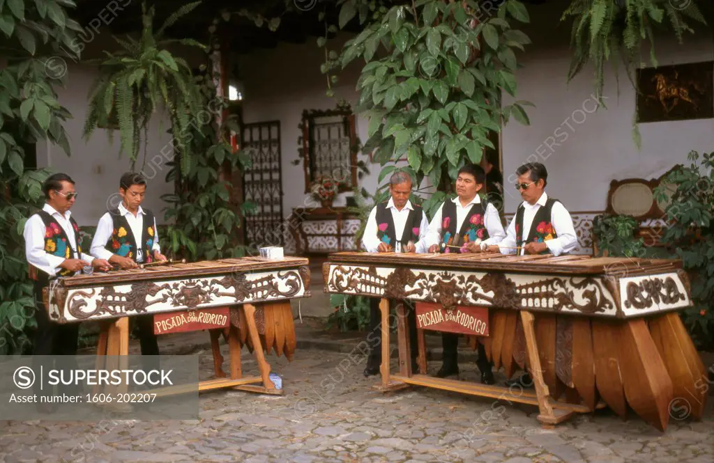 Guatemala, Antigua, Marimba Band,