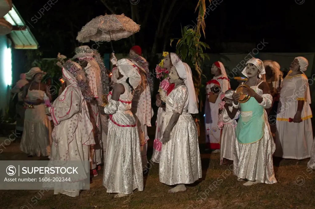 Africa, Gabon, Estuaire Region, Libreville Capital, During A Syncretic Bwiti Ceremony