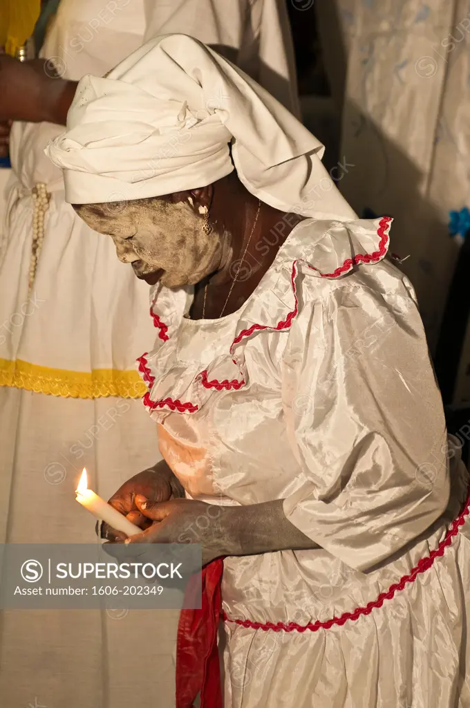 Africa, Gabon, Estuaire Region, Libreville Capital, During A Syncretic Bwiti Ceremony