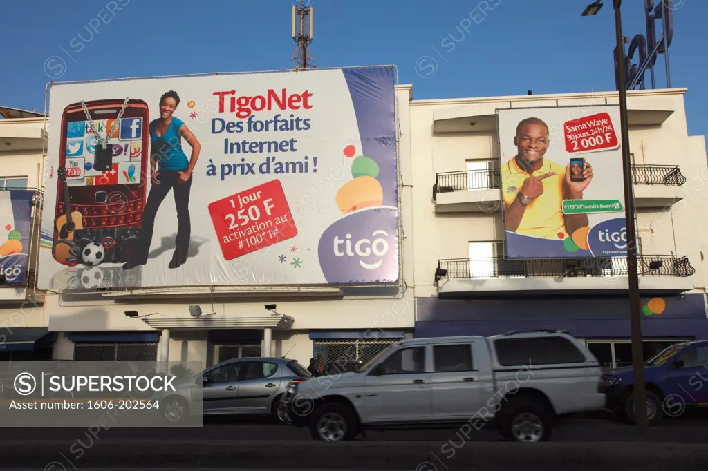 Senegal, Dakar, Ngor Road, Tigo Building, Mobile Phone And Internet Provider