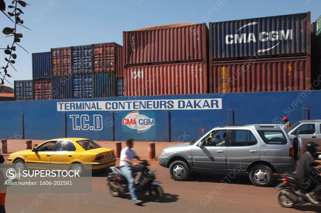 Senegal, Dakar, Harbour, Terminal Container