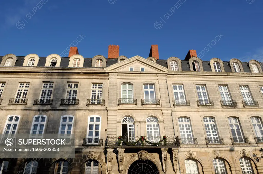 France, Pays De La Loire, Loire-Atlantique, Nantes, Shipowner Old Mansion On Ile Feydeau.