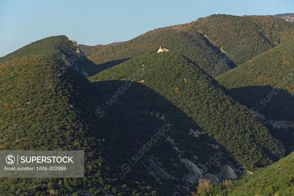 France, Drome (26), Landscape, Massive Baronnies, Between The Mountains Of Dauphine And The Vaucluse Mountains (Aerial Photo) /