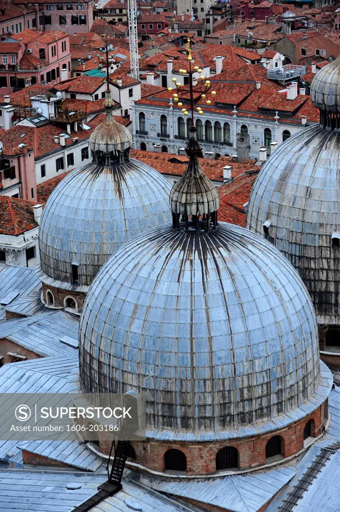 St. Mark'S Basilica Dome In Venice, Italy, Europe