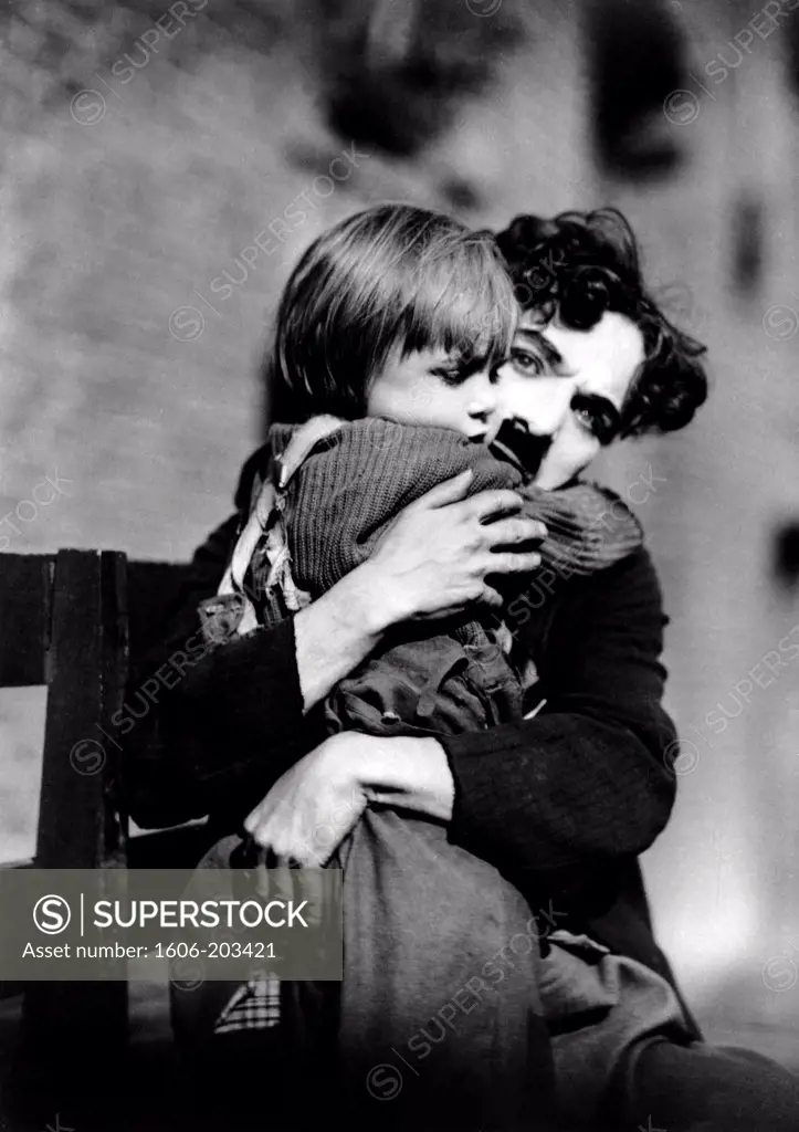 Jackie Coogan and Charles Chaplin, The Kid, 1921 directed by Charles Chaplin (United Artists)