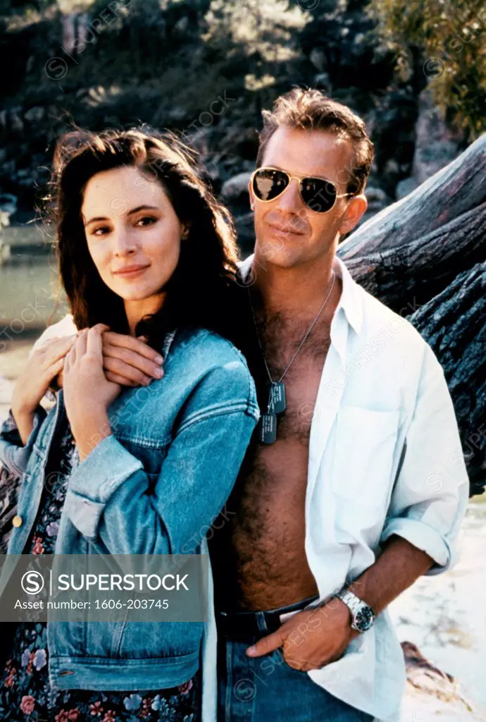 Madeleine Stowe and Kevin Costner, Revenge, 1990 directed by Tony Scott (Columbia Pictures)